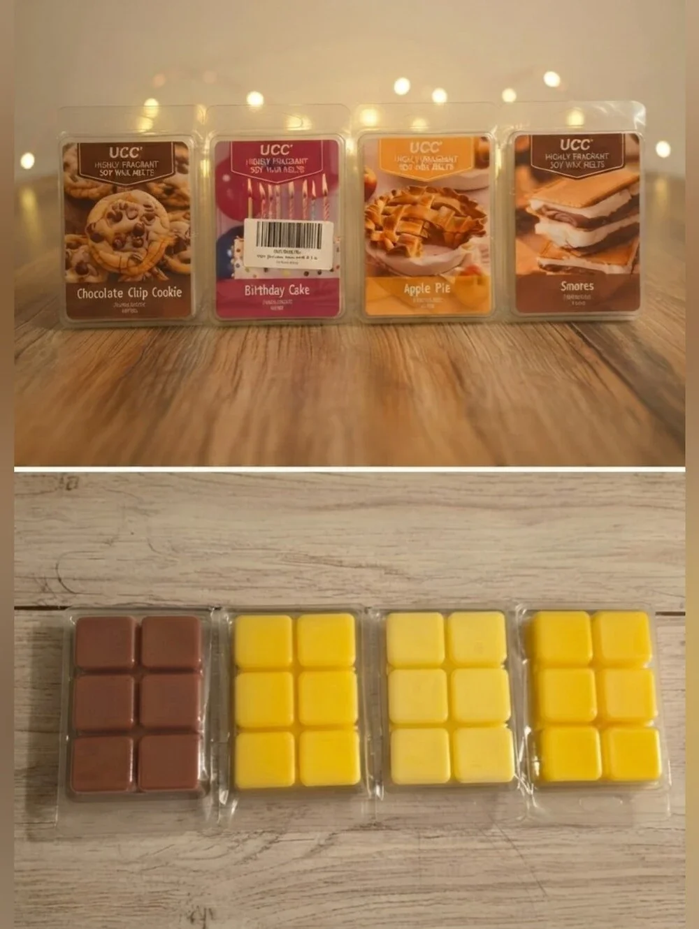 UCC Sweet Treats Soy Wax Melts 4-Pack - Cookie, Cake, Apple Pie, S'mores